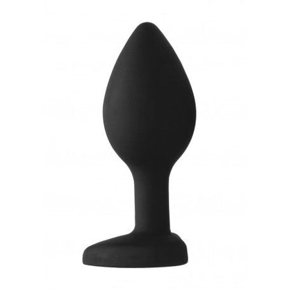 PLUG MEDIO DIAMOND HEART BUTT PLUG - LARGE - BLACK